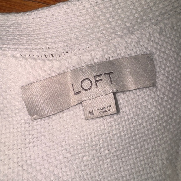 Loft Cream Button-Front Knit Tank - Picture 2 of 3